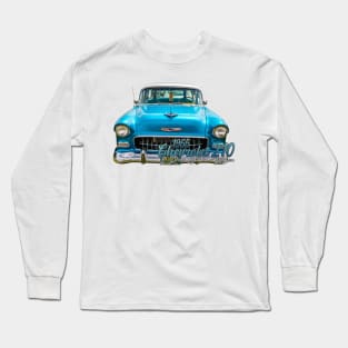 1955  Chevrolet 210 2 Door Station Wagon Long Sleeve T-Shirt